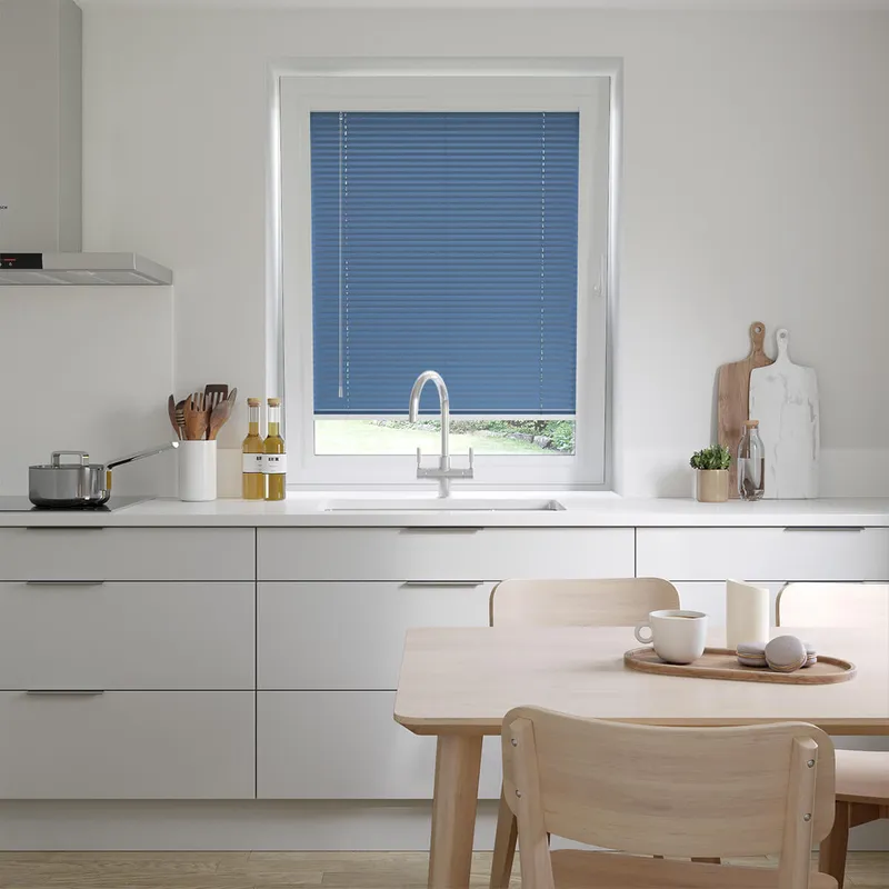 Perfect Fit Blueberry Blue Venetian Blinds 25mm