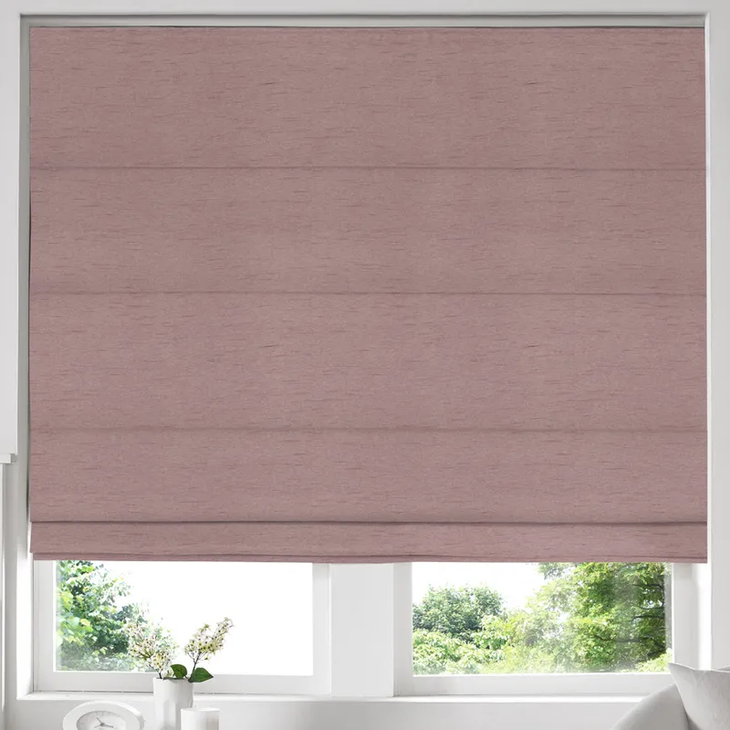 Iowa Silk Essence Made To Measure Roman Blind Rose