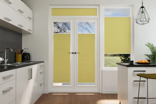 Classic Yellow - Perfect Fit Cellular Blackout Blind