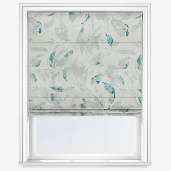 Blossom Indigo Roman Blind