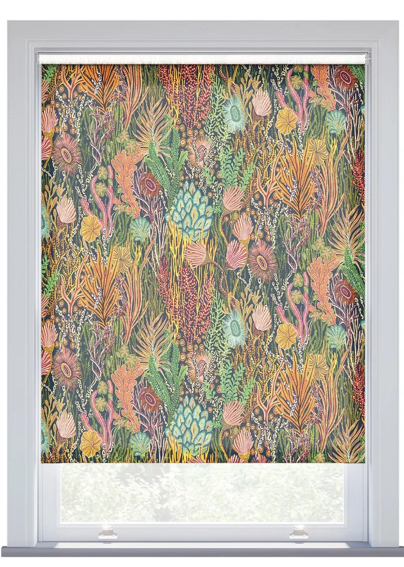 Harlequin Acropora Brazilian Rosewood Roller Blind