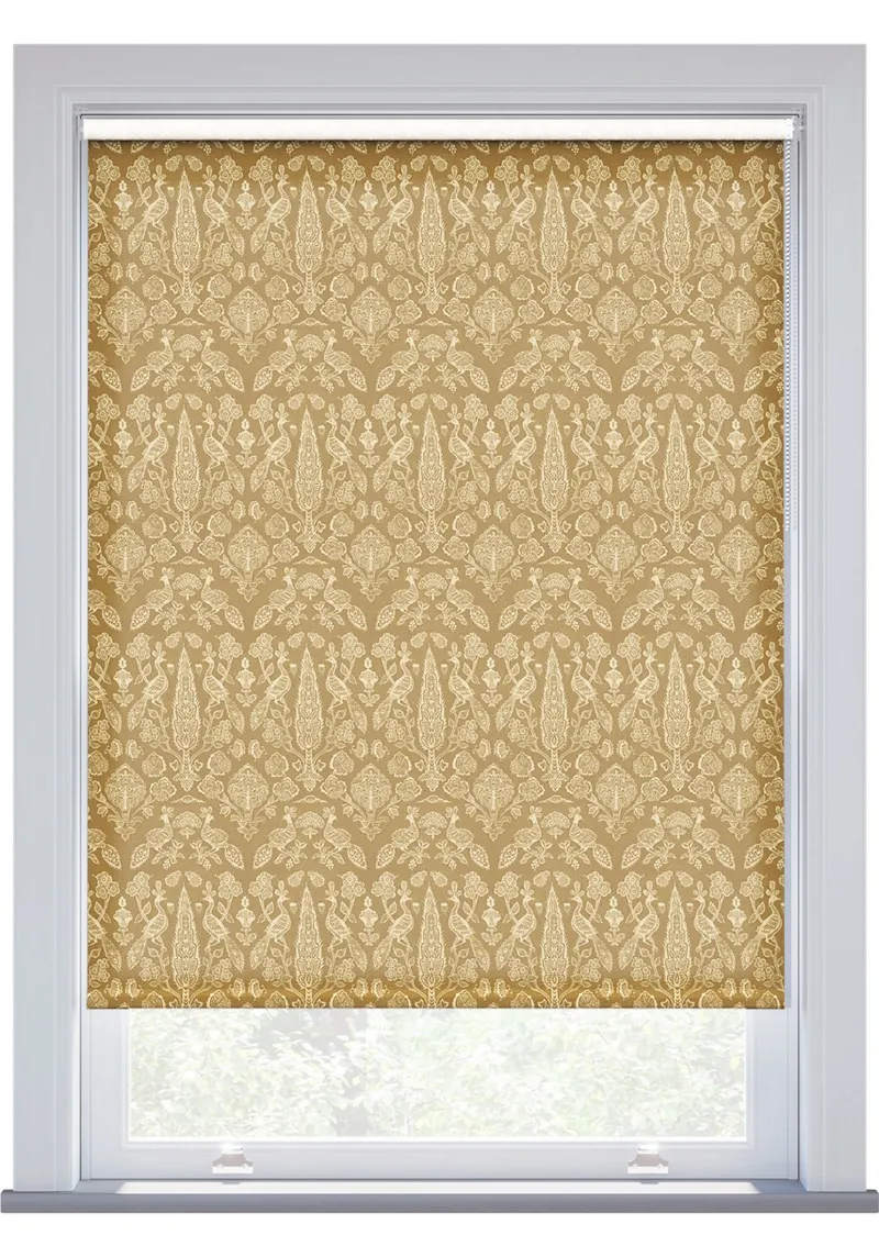 Jl X Sanderson Tamizart Ochre Roller Blind