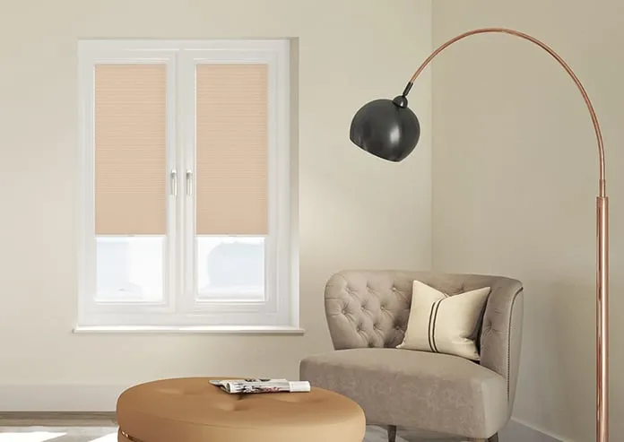 Obscura Latte - Stick Fit Honeycomb Blind