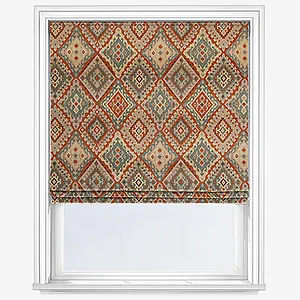 Imari Burnt Sienna Roman Blind