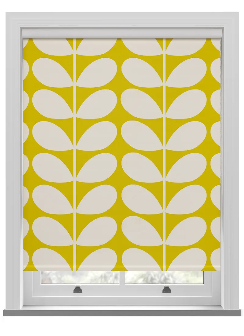 Orla Kiely Solid Stem Yellow Roller Blind