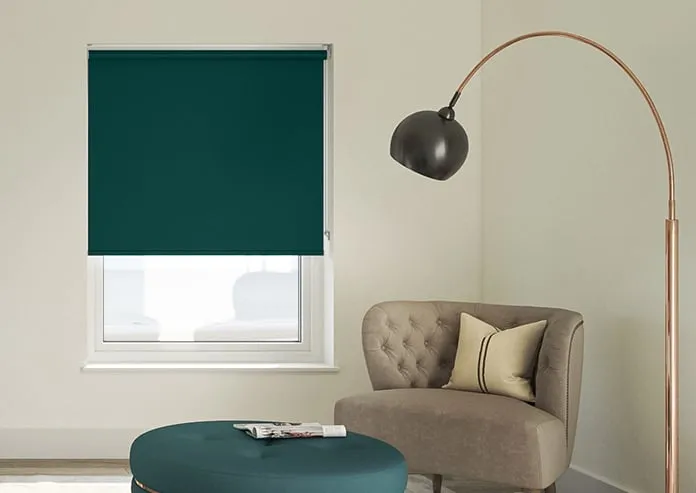 Orion (Blackout) Peacock - Roller Blind