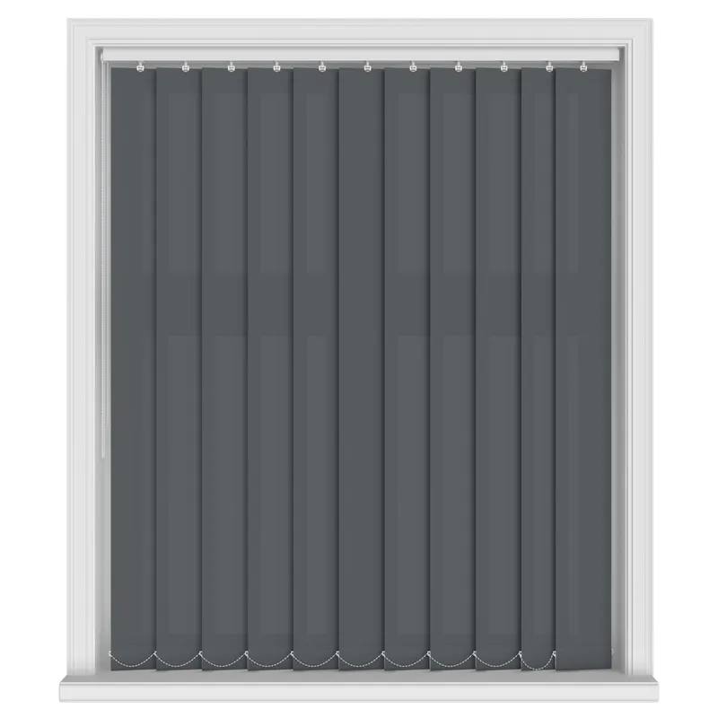 Unicolour Charcoal 127mm Blinds Uk