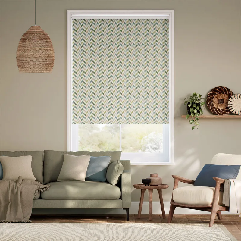 Phoenix Teal Green Roller Blind