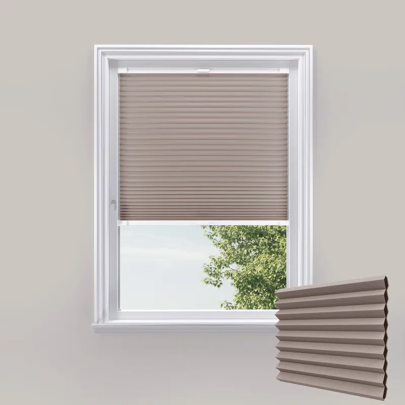 Cosibloc Brown Stick On Blackout Blinds