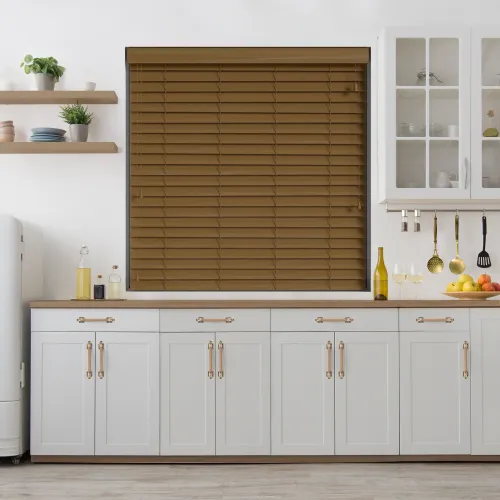 Desert Oak Wood Grain Faux Wood Blind