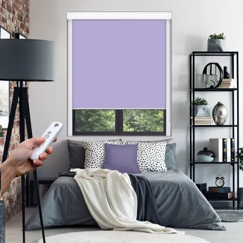 Gentle Lavender Electric Blocout Blind