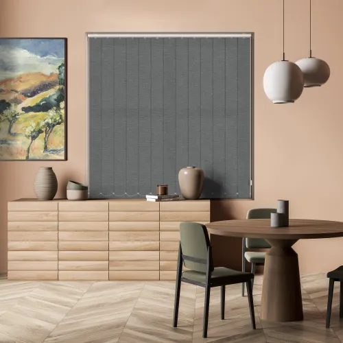 Weave Charcoal Vertical Blind