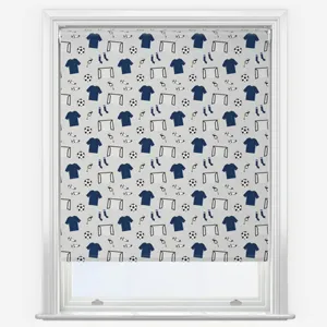 Sonova Studio Team Play Blue Roller Blind