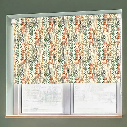 Botanic Rust Grip Fit Roller Blinds