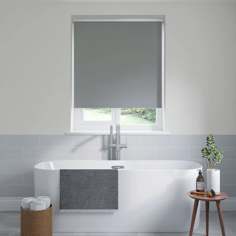 Barcelona Gable Grey Roller Blinds