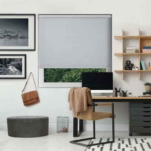 Origin Cloud Grey Cordless Roller Blind