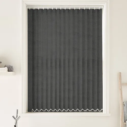 Metz Black (Moisture Resistant) Bathroom Vertical Blinds