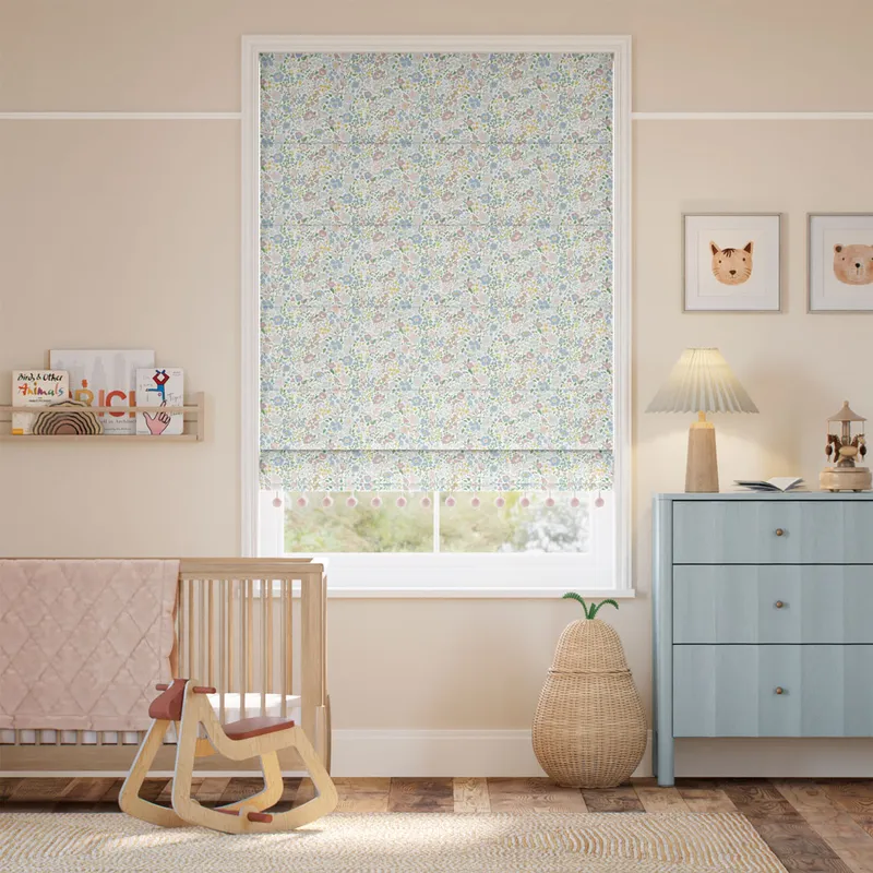 Wharfedale Pastel & Blossom Roman Blind
