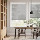 Perfect Fit L-shaped Studio Brushed Pewter Venetian Blind - 25mm Slat