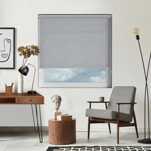 Nordic Solar Silver Roller Blind