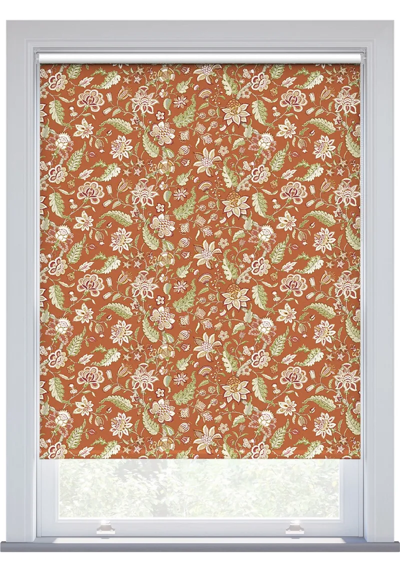 Jl X Sanderson Newnham Courtney Blackout Paprika Sage Roller Blind