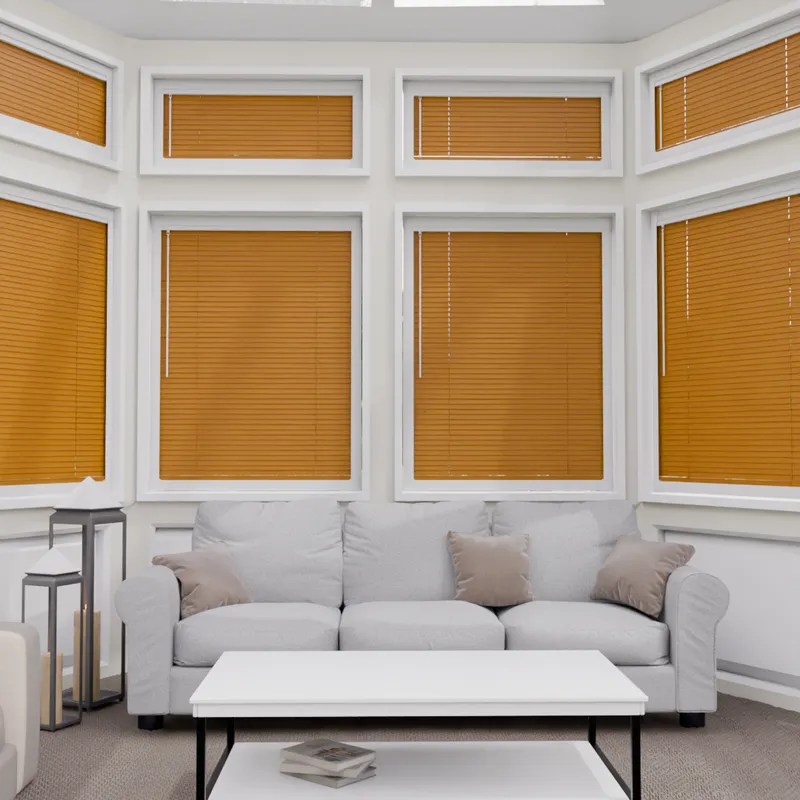 Perfect Fit No Drill Metal Blind - Glistening Gold - 25mm