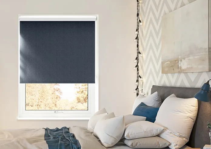 Juno (Blackout) Highland Blue - Roller Blind