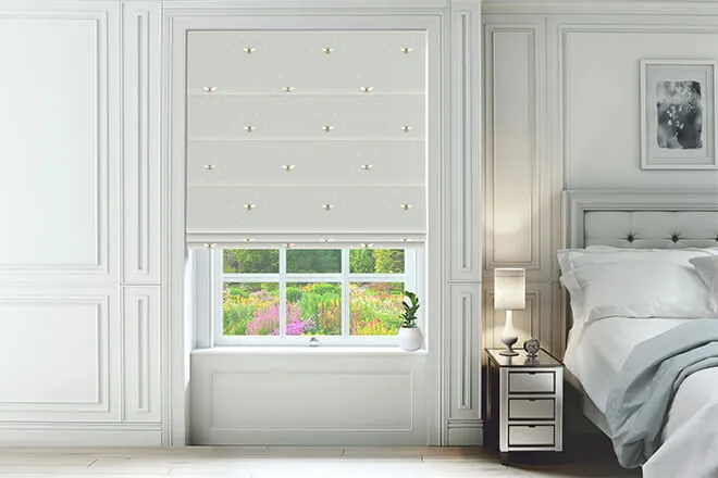 Sophie Allport Bee Pale Slate - Designer Roman Blind