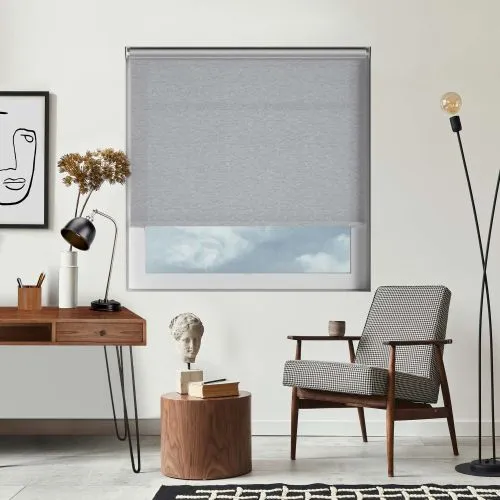 Nordic Solar Silver Cordless Roller Blind