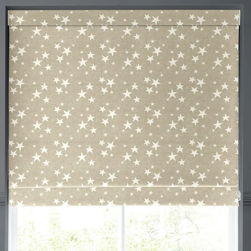 Emily Bond St Maws Made To Measure Roman Blind Linen