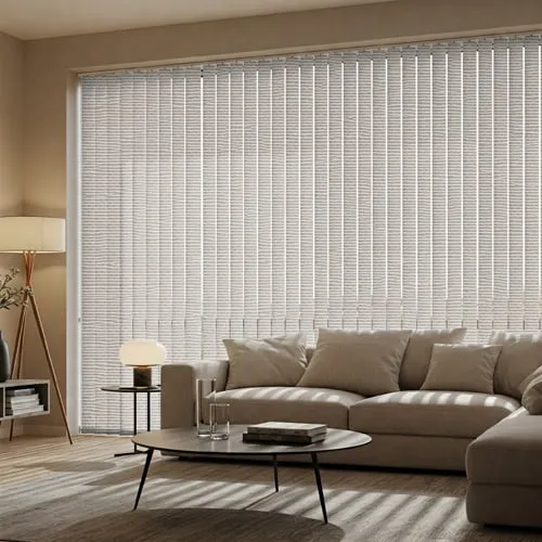 Aspen Sand Light Filtering Vertical Blinds
