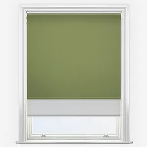 Pop Blackout Fern & Grey Double Roller Blind