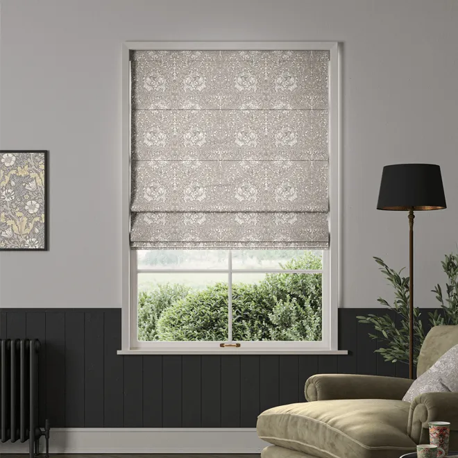William Morris At Home African Marigold Smoke - Designer Roman Blind