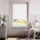 Perfect Fit Chromium Thermal Blackout Satin White Roller Blind