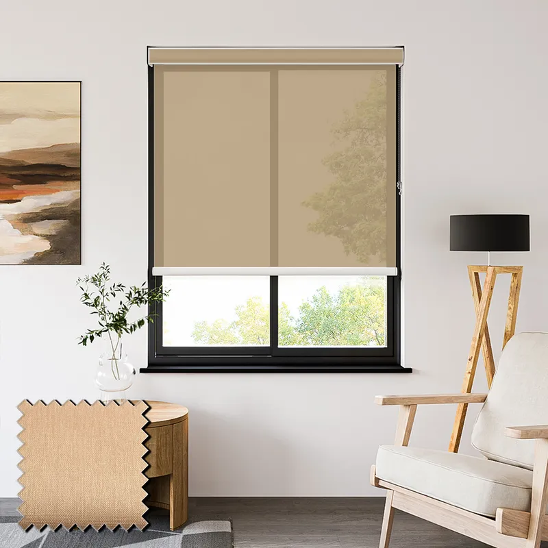 Lucid Sand Voile Roller Blinds
