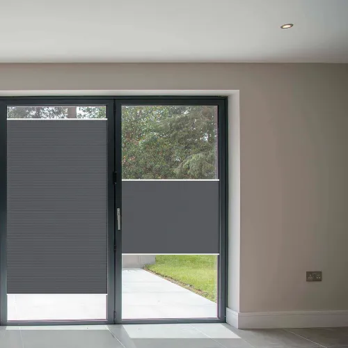 Fittoframe Dovestone Anthracite Honeycomb Pleated Blind
