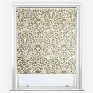 Laura Ashley Ashstead Damask Olive Roller Blind