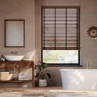 Rich Walnut & Noir Wooden Blind - 50mm Slat