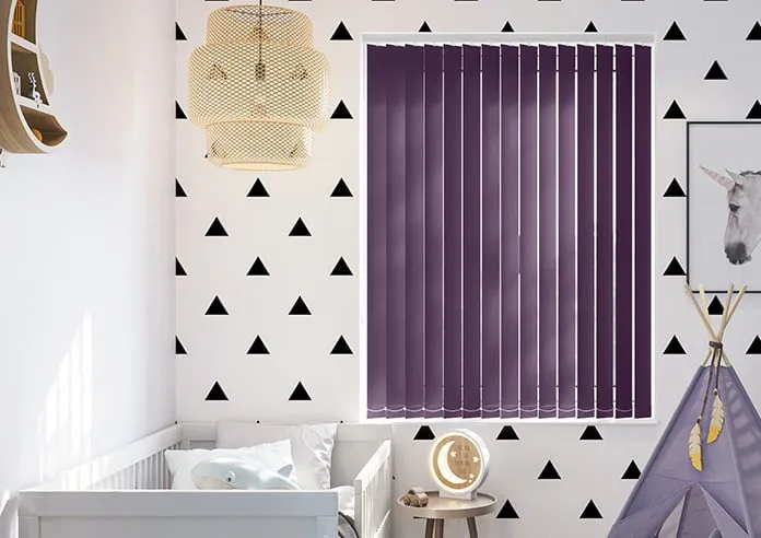 Roma (Fr) Grape - Vertical Blind