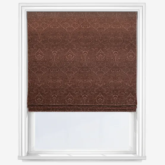 William Morris At Home Lodden Embroidery Clay Roman Blind