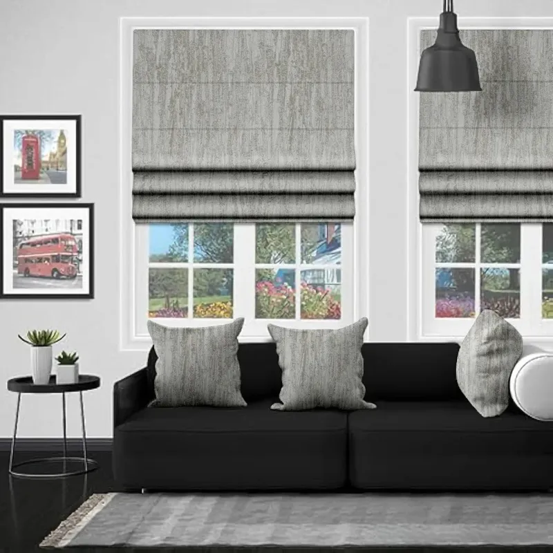 Eb Bali Ivory Roman Blind