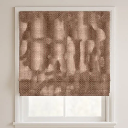 Toba Rust Deluxe Roman Blinds