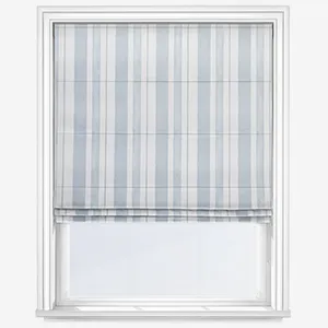 Shabby Chic By Rachel Ashwell Watercolour Stripe Pale Blue Roman Blind