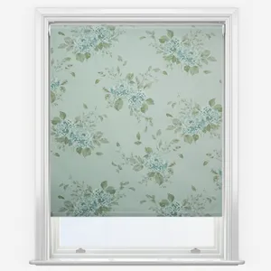 Shabby Chic By Rachel Ashwell Belle Hydrangea Duck Egg Roller Blind