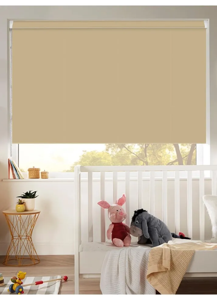 Hemp Seed Blackout Grip Fit® No Drill Roller Blind