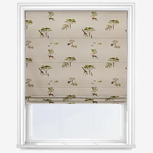 Sophie Allport Wild Savannah Off White Roman Blind