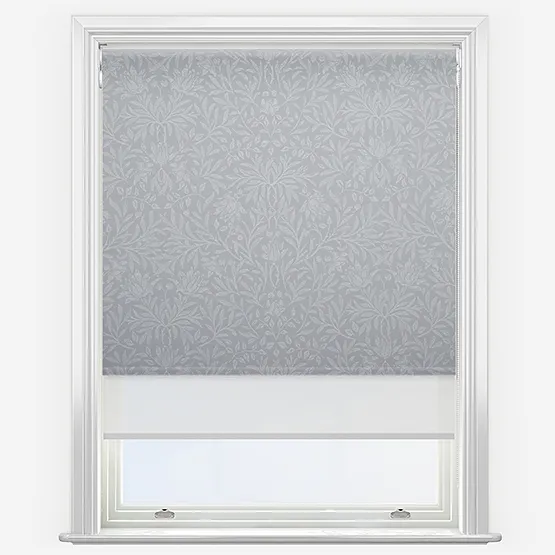 Double Roller Florence Cathedral Grey & White Double Roller Blind