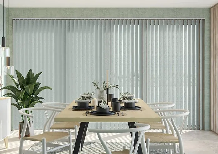 Jasmine (Blackout) Spearmint - Vertical Blind