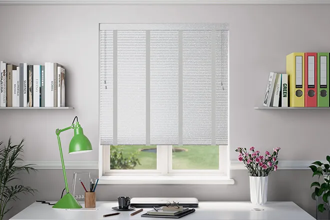 Millennium Silver Shimmer - 50mm Aluminium Venetian Blinds With Lunar Tapes