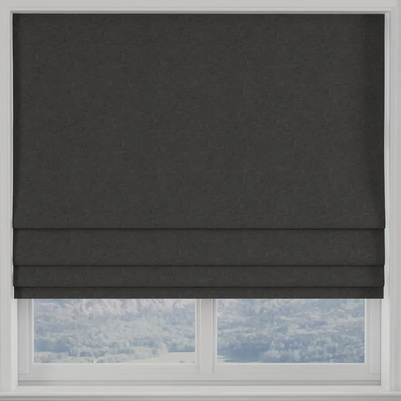 Kansai Plain Made To Measure Roman Blind Steel